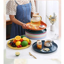 Axyaa Wheat Straw Dinnerware Set - Eco-friendly Plates Cups Bowls in Candy Colors