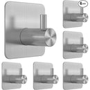 Axyaa Steel Adhesive Wall Hooks Towel Hook Hanger - Heavy Duty Waterproof Holder