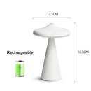 Axyaa LED Mushroom Table Lamp Rechargeable Touch Bedside Night Light
