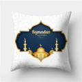 Axyaa Islamic Eid Mubarak Ramadan Cushion Cover for Muslim Home Decor