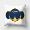 Axyaa Islamic Eid Mubarak Ramadan Cushion Cover for Muslim Home Decor