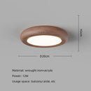 Axyaa Wood Grain Retro LED Ceiling Lamp Nordic Modern Home Decor Aisle Bedroom Pendant