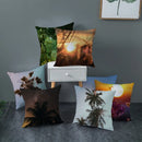 Axyaa Vintage Forest Pattern Pillow Case - Designer Sofa Cushion Cover