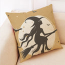 Axyaa Halloween Pillow Cover in European Linen for Spooky Fun