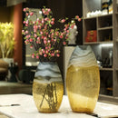 Axyaa Light Luxury Model Room Decor Set: Coffee Table, Vase, Flowers, Soft Furnishings
