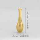 Axyaa Brass Mini Vase: Retro Antique Decorative Figurine Craftsmanship Home Decoration
