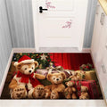 Axyaa Christmas & New Year Home Decor Door Mat - Anti-Slip Floor Rug