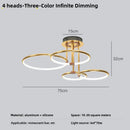 Modern Minimalist Axyaa LED Pendant Lamp for Living Room Bedroom Dining Room Chandelier