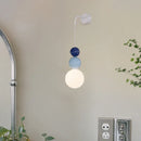 Axyaa 3-Head Macaron Wall Lamp for Dining Room Kitchen Hallway Background Lighting