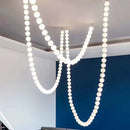 Axyaa Nordic Luxury LED Glass Chandeliers for Staircase and Hotel Engineering
