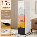 Axyaa Slim Utility Bin: PP Kitchen & Bathroom Organizer for Efficient Storage
