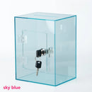 Axyaa Clear Acrylic Money Box with Lock and Keys - Large Capacity