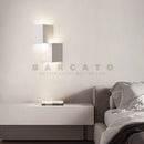 Axyaa Double Square LED Wall Light - White Metal Indoor Decorative Lighting