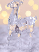 Axyaa Deer Ornament: Acrylic Figurine Sculpture for Christmas Decor