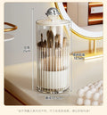 Axyaa Dustproof Makeup Brush Holder with Lid: Vanity Cosmetics Organizer