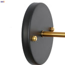 Axyaa Gold Industrial Wall Lamp with Pull Chain Switch and LED Lighting
