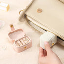 Axyaa Mini Jewelry Box: Portable Travel Organizer for Earrings, Necklaces, Rings
