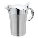 Axyaa Dual-Insulated Stainless Steel Gravy Boat with Hinged Lid - Ideal for Sauces & Creams