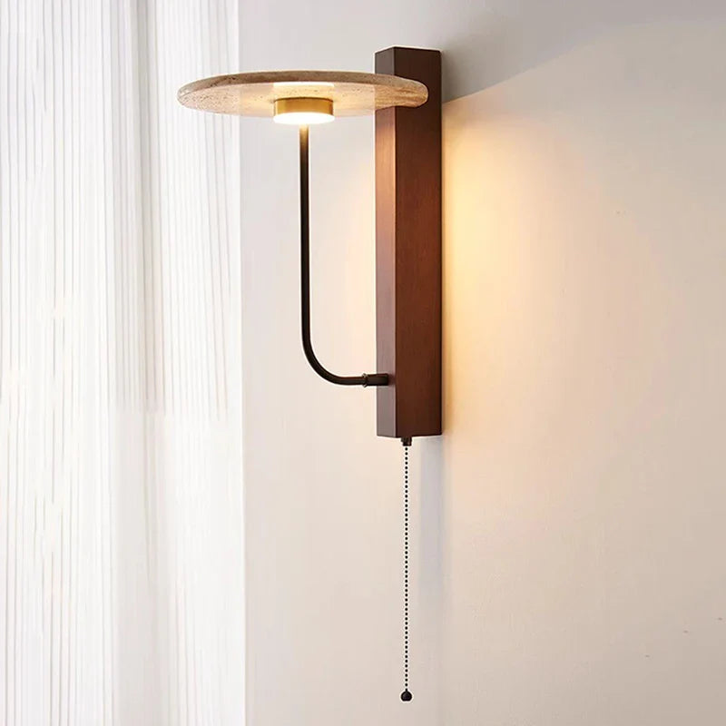 Axyaa Wabi Sabi Stone Bedhead LED Wall Lamp for Bedroom Living Room