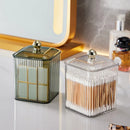 Axyaa Cotton Swab Ball Holder Jar Dispenser Makeup Organizer for Bath Makeup