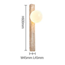 Axyaa French Cream Living Room Wall Lamp: Elegant Rectangular Stone Light for Bedroom