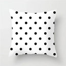 Axyaa Geometric Stripe Pillowcase with English Letter Design