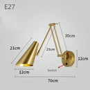 Axyaa Swinging LED Wall Lamp with Adjustable Telescopic Arm