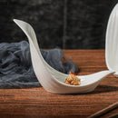 Axyaa Ceramic Sushi Plates Set | Creative Irregular Shape Dinnerware Collection