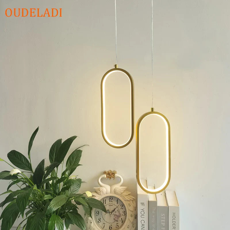 Axya Modern LED Ring Pendant Light - Minimalist Home Decor Fixture