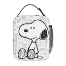 Axyaa Cartoon Dog Lunch Bag: Thermal Insulated, Portable Food Container, Cooler Box