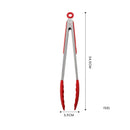 Axyaa Stainless Steel Food Clip with Silicone Non-slip Handle