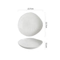Axyaa Ceramic Water Ripple Deep Plate Set