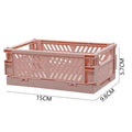 Axyaa Foldable Storage Crate: Portable Stackable Organizer Box for Makeup, Jewelry, and Toys