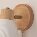 Axyaa Ceramic Wood LED Wall Light Interior Fixture for Living Room Kitchen