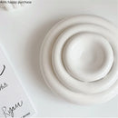 Axya White Ceramic Dinner Plate Breakfast Salad Bowl Snack Tray Dessert Fruit Dish