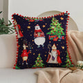Axyaa Christmas Cushion Cover with Balls - Festive Living Room Decor - 45x45