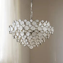 Axyaa Modern Glass LED Chandelier: Elegant Lighting for Living, Dining, Bedroom & Study