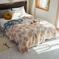 Axyaa Cotton Muslin Bedspread: Breathable Adult & Kids Jacquard Throw Blanket