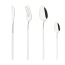 Axyaa Black Gold Stainless Steel Dinnerware Set for Dining & Events