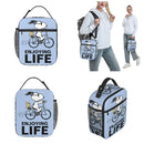 Axyaa Bicycle Merch Lunch Tote Bag Insulated Thermal Cooler Bento Box