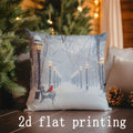 Axyaa Winter Scenes Pillow Covers for Sofa Bedroom Car Cushion