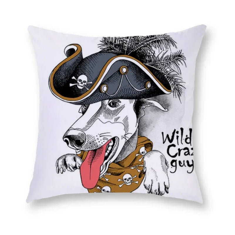 Axyaa Cartoon Dog Cushion Cover - Decorative Pillowcase for Home and Car - 45*45cm