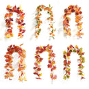Axyaa Gold Maple Leaf Garland - Autumn Harvest Home Decor