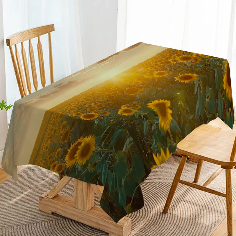 Axyaa Sunflower Plank Table Runner for Home Decor and Party Centerpieces
