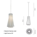 Axyaa Designer Pendant Lamp Stainless Steel Droplight for Home Decor & Indoor Lighting