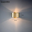 Axyaa Gold Metal Wall Sconce for Home Bedroom Lighting