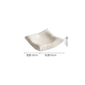 Axyaa Ceramic Square Dessert Pasta Dish Salad Plate Molecular Cuisine Tableware