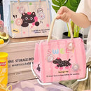 Axyaa Kawaii Thermal Lunch Bag- Cute Portable Bento Pouch for Women, Girls, Kids