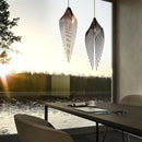 Black Metal Art LED Pendant Ceiling Lamp by Axyaa for Modern Living Room & Staircase