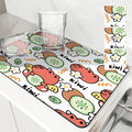 Axyaa Cartoon Dragon Kitchen Drying Mat - Anti-slip & Absorbent Drain Pad
